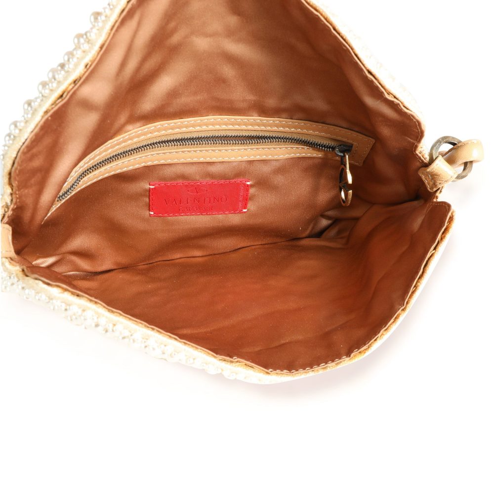 Valentino All-Over Pearl Embellished Baguette - Picture 7 of 7